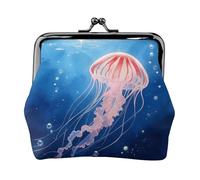 Simpatico portamonete in pelle PU per le donne piccolo portamonete con chiusura a lucchetto a bacio, sacchetto vintage, Carino Medusa, One Size, Cartoni