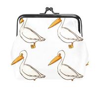 Simpatico portamonete Pelican Kiss Lock Borsa per il cambio Borsa per bigiotteria vintage