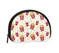 Simpatico portamonete per bevande popcorn, grazioso mini portamonete da donna, piccolo portamonete