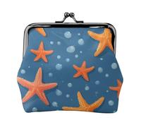 Simpatico portamonete versatile con stampa a stella marina, mini portafoglio carino per ogni occasione