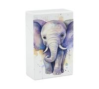Simpatico portasigarette con elefante, portatile, leggero, da viaggio, impermeabile, in plastica, tascabile, per 20 sigarette