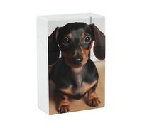 Simpatico portasigarette Wiener a forma di cane salsiccia, impermeabile e a prova di schiacciamento, custodia per 20 sigarette king size, scatola portatile da viaggio tascabile per uomini e donne