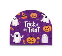 Simpatico portatovaglioli di Natale in acrilico viola con fantasma di Halloween per bagno, ristorante autoportante superiore dispenser di tovaglioli decorazione per la casa per cocktail in fattoria