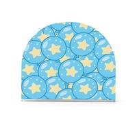 Simpatico portatovaglioli in acrilico blu a forma di stella in stile cartone animato per feste, matrimoni, eventi, autoportante porta asciugamani di carta spray decorazione per la casa per bagno