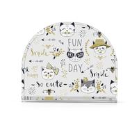 Simpatico portatovaglioli in acrilico personalizzato a forma di gatto dei cartoni animati per esterni, sala da pranzo, distributore di tovaglioli da tavolo autoportante, decorazione per la casa per