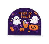 Simpatico portatovaglioli in acrilico viola con fantasma di Halloween per esterni, sala da pranzo portatovaglioli autoportanti per tavoli decorazioni per la casa per tavolo, cucina
