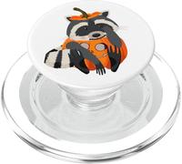 Simpatico procione dentro Halloween Jack-o'-lantern zucca animale PopSockets PopGrip per MagSafe