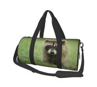 Simpatico procione stampato alla moda, Borsone da viaggio di grande capacità Borsa rotonda Borsa da viaggio sportiva Borsa da viaggio Borsa da fitness