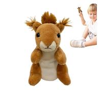 Simpatico pupazzo a mano a forma di - Giocattolo animale di peluche, pupazzo con morbido, gioco di narrazione educativo, divertente interattivo con un design espressivo, adatto per regali