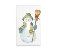 Simpatico pupazzo di neve che tiene una scopa interruttore della luce copertura decorativa singola levetta 1 banda piastra da parete per cucina fattoria camera da letto bagno decorazione artistica