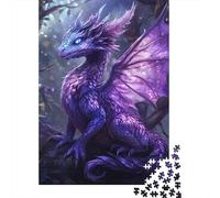 Simpatico puzzle a forma di drago per bambini, rompicapo in cartone riciclato al 100%, per bambini e adulti dai 12 anni in su, regali di Natale, 1000 pezzi (38x26 cm)