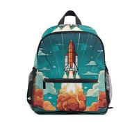 Simpatico Razzo Spaziale Cielo Zaino per Bambini Borsa a Tracolla Zainetti Per Ragazze Ragazzi Bambino Zaini Scuole Viaggi Sportivo per 2-7 età