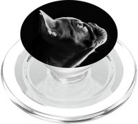 Simpatico regalo per gli amanti dei cani con bulldog francese, colore: nero PopSockets PopGrip per MagSafe