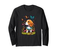 Simpatico Regalo per Gli Amanti dei Cuccioli di Beagle, per Donne orgogliose e Mamme Maglia a Manica