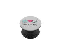 Simpatico regalo per golfisti da donna, divertente, per la pace e l'amore PopSockets PopGrip Adesivo