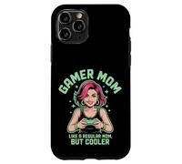 Simpatico regalo per la festa della mamma, capelli rosa o viola Alt Gamer Mom Custodia per iPhone 11 Pro