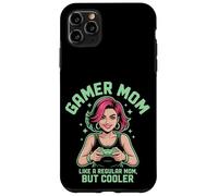 Simpatico regalo per la festa della mamma, capelli rosa o viola Alt Gamer Mom Custodia per iPhone 11 Pro Max