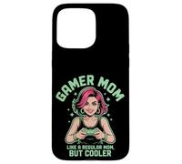 Simpatico regalo per la festa della mamma, capelli rosa o viola Alt Gamer Mom Custodia per iPhone 15 Pro Max