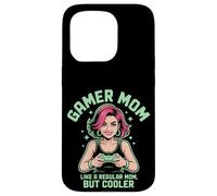 Simpatico regalo per la festa della mamma, capelli rosa o viola Alt Gamer Mom Custodia per iPhone 15 Pro