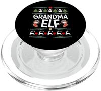 Simpatico regalo per la nonna di famiglia per Natale, nonna, elfo PopSockets PopGrip per MagSafe