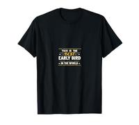 Simpatico Retro Early Bird Divertente Maglietta