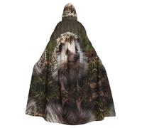 Simpatico riccio con mantello con cappuccio, accappatoio costume cosplay per uomini e donne, costume da gioco di ruolo per adulti di Halloween