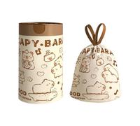 Simpatico sacchetto per la spazzatura con motivo animale: borsa con coulisse con motivo capybara resistente, tremolante, perdita, blocca l'odore. Grandi sacchetti per immondizia che possono essere