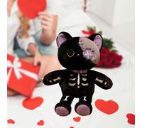 Simpatico scheletro di gatto di peluche ripiene 39 cm Decorazione del