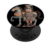 Simpatico schiaccianoci con cavallo per gli amanti del selvaggio West PopSockets PopGrip Adesivo