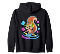 Simpatico Scoiattolo DJ Groove Nation Felpa con Cappuccio