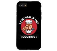 Simpatico scoiattolo I Just Really Like Cooking Kawaii Estetica Custodia per iPhone SE (2020) / 7/8