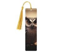 Simpatico segnalibro in legno a forma di gufo, per uomini, donne, insegnanti, regalo vintage, fatto a mano, segna libri per leggere le pagine, etichette regalo da appendere, ornamenti segnalibri in