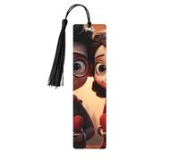 Simpatico segnalibro in legno per uomini donne insegnanti regalo vintage fatto a mano segni di libri per leggere pagine marcatori da appendere etichette regalo ornamenti segnalibri in legno con nappa
