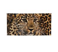 Simpatico segno di leopardo per esterni interni compleanno sfondo poster decorazioni per feste forniture sfondo foto con occhielli bandiera da parete personalizzata