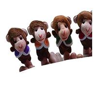 Simpatico Set di Marionette da Dito Altalena con Scimmia, Migliora Le capacità Cognitive e L'interesse, Ottimo per Il Gioco Educativo, Natale, Capodanno, Feste, Spettacoli, Materiale Peluche