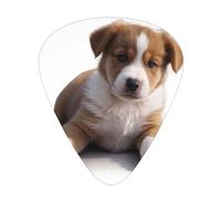 Simpatico set di plettri con stampa di cane Papa, 12 pezzi, sottili, medi e spessi, adatti per chitarra, basso, chitarra elettrica e ukulele