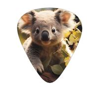 Simpatico set di plettri per chitarra Koala Plant, 3 diversi spessori, 12 pezzi per una varietà di strumenti