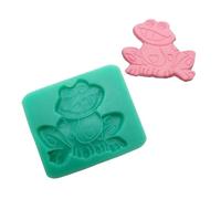 Simpatico stampo in silicone a forma di rana, decorazione per torte, strumento di cottura per realizzare caramelle, sapone fatto a mano, dessert, candele in gelatina, strumenti in silicone da forno