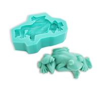 Simpatico stampo in silicone a forma di rana Forniture per torte fondente Strumenti di cottura per pasticceria professionale Sapone fatto a mano Dessert per gelatina Candele Strumenti in silicone