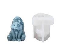 Simpatico stampo in silicone a forma di scoiattolo in stile cartone animato con grande coda di animale, ornamento da scrivania, decorazioni per la casa, stampo