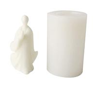 Simpatico stampo per candele a forma di monaco in silicone unico per colata in resina per candele profumate fatte a mano, saponi unici in silicone per fondere la cera