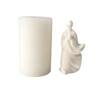 Simpatico stampo per candele a forma di monaco in silicone unico per colata in resina per candele profumate fatte a mano, saponi unici in silicone per fondere la cera