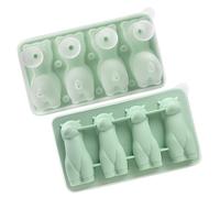 Simpatico stampo per ghiaccio, vassoio per bevande, a forma di alpaca, 4 cavità, in silicone, utensili da cucina per whisky, cocktail, tè, caffè, topper per cupcake