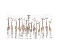 Simpatico striscione da appendere per feste di Halloween con giraffe divertenti, confezione da 1, ideale per Halloween e Natale