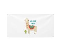 Simpatico striscione per feste, con stampa di lama e cactus, decorazioni per tutte le occasioni, per il Ringraziamento, feste di compleanno e molto altro ancora