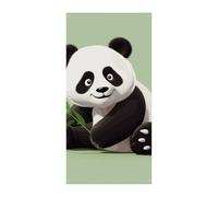 Simpatico striscione per porta con panda di benvenuto primavera estate copertura per porta da appendere sfondo bandiera portico segno per porta d'ingresso decorazioni stagionali per interni ed esterni