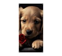 Simpatico striscione per porta per cani di benvenuto cartello di ingresso banner per feste decorazioni per feste di compleanno banner per feste per feste per celebrazioni festive, 178 x 89 cm