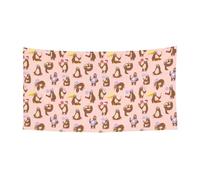 Simpatico striscione stampato con bradipo su un solo lato, per feste, compleanni, anniversari, matrimoni, decorazioni per le vacanze