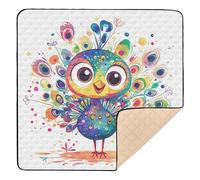 Simpatico tappetino da gioco per bambini, morbido e spesso, per interni ed esterni, impermeabile, per la stanza dei giochi, per bambini, 127 x 127 cm