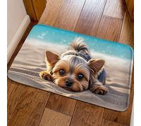 Simpatico Tappetino da Pavimento 3D con Stampa di Un Cane, Tappeto A Illusione Ottica, Assorbente e Ad Asciugatura Rapida, Ideale per L'arredamento Della Casa(Natural4,Medium)